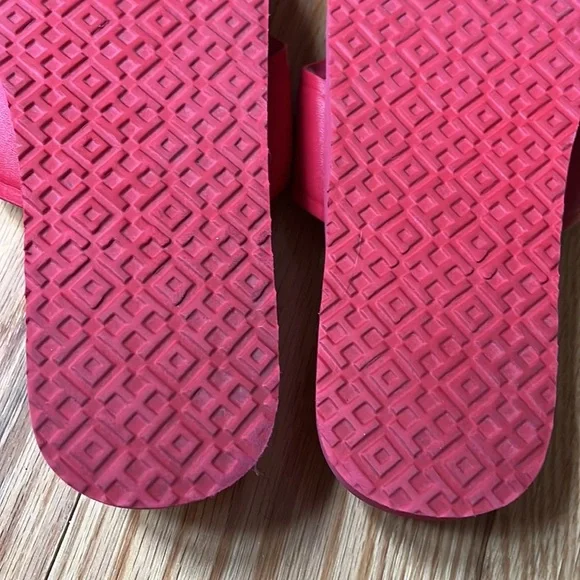 Tory Burch Melody Criss Cross Leather Sandals Sz 9 - Picture 10 of 15